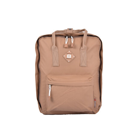 Discountershop Waterproof Backpack 10x38x27cm | Taupe Laptop Backpack | Shoulder bag with 15 inch laptop compartment Discountershop Waterproof Backpack 10x38x27cm | Taupe Laptop Backpack | Shoulder bag with 15 inch laptop compartment