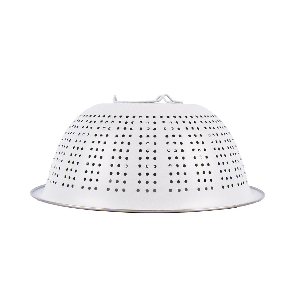 Discountershop White Aluminum Kitchen Colander | 28 cm Diameter | 11 cm Height | Stainless Steel | Dishwasher Safe | Fruit and Vegetable Sieve Discountershop White Aluminum Kitchen Colander | 28 cm Diameter | 11 cm Height | Stainless Steel | Dishwasher Safe | Fruit and Vegetable Sieve
