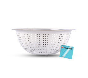 Discountershop Wit Aluminium Keuken Vergiet | 28 cm Diameter | 11cm Hoogte | RVS | Vaatwasmachinebestendig | Fruit- en Groentezeef Discountershop Wit Aluminium Keuken Vergiet | 28 cm Diameter | 11cm Hoogte | RVS | Vaatwasmachinebestendig | Fruit- en Groentezeef
