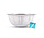 Wit Aluminium Keuken Vergiet | 28 cm Diameter | 11cm Hoogte | RVS | Vaatwasmachinebestendig | Fruit- en Groentezeef