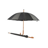 Discountershop Uitstekende En Stijlvolle Zwart-wit Paraplu's Voor Volwassenen - Set Van 2 Met Houten Stok En Haken – 102Cm Diameter Discountershop Uitstekende En Stijlvolle Zwart-wit Paraplu's Voor Volwassenen - Set Van 2 Met Houten Stok En Haken – 102Cm Diameter