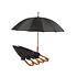 Compact Protection: 6x Black and White Umbrellas with Wooden Stick - Durable and Foldable - For Adults & Unisex - 102cm Diameter Compact Protection: 6x Black and White Umbrellas with Wooden Stick - Durable and Foldable - For Adults & Unisex - 102cm Diameter