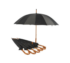 Discountershop 7x Black and White Umbrellas: Compact Protection for Adults - 16 Lanes Discountershop 7x Black and White Umbrellas: Compact Protection for Adults - 16 Lanes