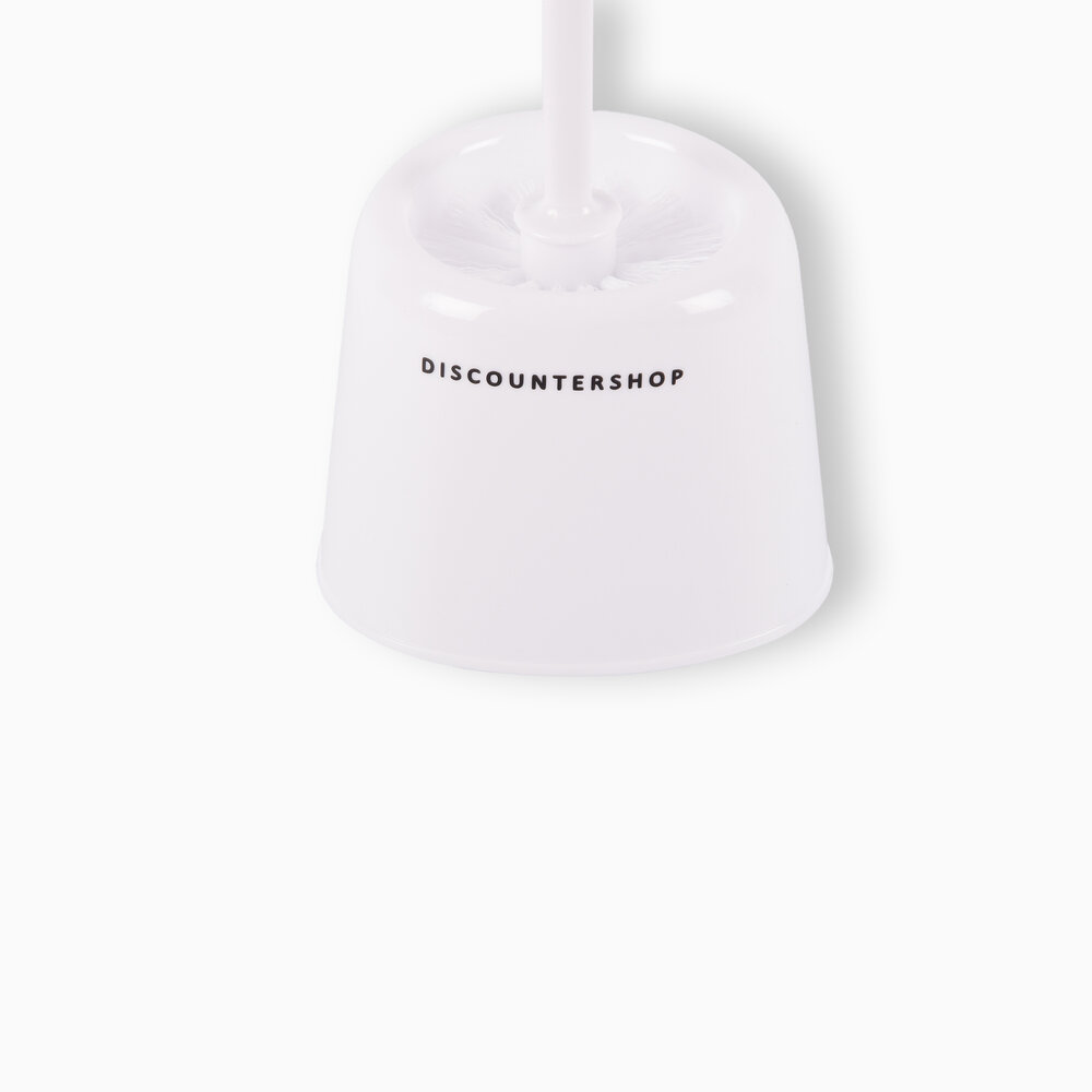 Discountershop Elegante Witte Toiletborstel met Houder - 38cm Hoog - 142g - Hout & Kunststof – Badkameraccessoires Discountershop Elegante Witte Toiletborstel met Houder - 38cm Hoog - 142g - Hout & Kunststof – Badkameraccessoires