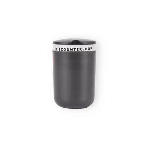 Discountershop Refined Ashtray With Lockable Cover - Plastic Cigarette Ashtray - Black & Gray - Compact Dimensions - 10.5cm x 6cm x 9.5cm Discountershop Refined Ashtray With Lockable Cover - Plastic Cigarette Ashtray - Black & Gray - Compact Dimensions - 10.5cm x 6cm x 9.5cm