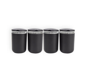 Discountershop Elegantly Designed Ashtrays With Lids - Black & Gray - 10.5cm x 6cm x 9.5cm - Set of 4 - Smoke Free & Wind Resistant Discountershop Elegantly Designed Ashtrays With Lids - Black & Gray - 10.5cm x 6cm x 9.5cm - Set of 4 - Smoke Free & Wind Resistant