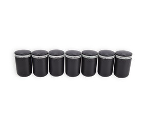 Discountershop Stijlvolle Asbakken Voor Rookvrije Genietmomenten - Zwart & Grijs - 10.5cm x 6cm x 9.5cm - Set van 7 Discountershop Stijlvolle Asbakken Voor Rookvrije Genietmomenten - Zwart & Grijs - 10.5cm x 6cm x 9.5cm - Set van 7