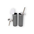 Double Set - Toilet Brush and Holder - Gray Bathroom Accessories - 38cm x 9cm Double Set - Toilet Brush and Holder - Gray Bathroom Accessories - 38cm x 9cm