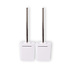 2 Piece Luxury Toilet Brush Set with Holder - High-quality Plastic - Dimensions: 40cm x 11.5cm x 11.5cm 2 Piece Luxury Toilet Brush Set with Holder - High-quality Plastic - Dimensions: 40cm x 11.5cm x 11.5cm