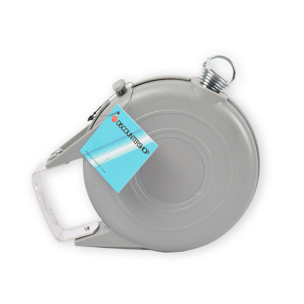 Discountershop Retractable Wall-mounted Clothesline - Practical and Efficient Laundry Drying - Wall Mount - Grey - 12 meter