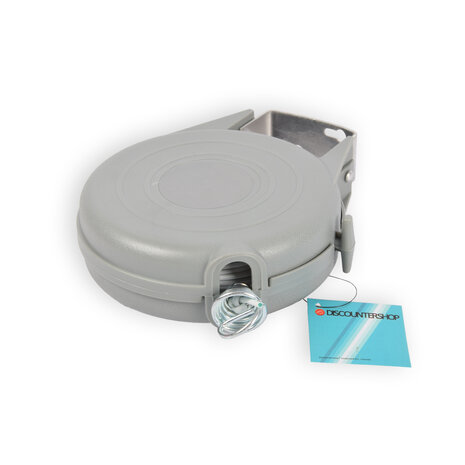 Discountershop Retractable Wall-mounted Clothesline - Practical and Efficient Laundry Drying - Wall Mount - Grey - 12 meter