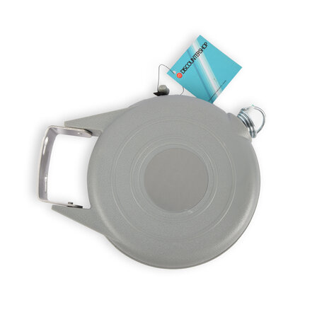 Discountershop Uittrekbare Muurwaslijn - Praktisch en Efficiënt Wasdrogen - Muurmontage - Grijs - 12 meter