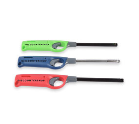 Discountershop Multifunctional Lighter Set - Perfect for BBQ Lighting - Red, Blue, Gray - 26cm x 2.5cm x 3.5cm - 200g - Plastic - 3 x Lighters Discountershop Multifunctional Lighter Set - Perfect for BBQ Lighting - Red, Blue, Gray - 26cm x 2.5cm x 3.5cm - 200g - Plastic - 3 x Lighters