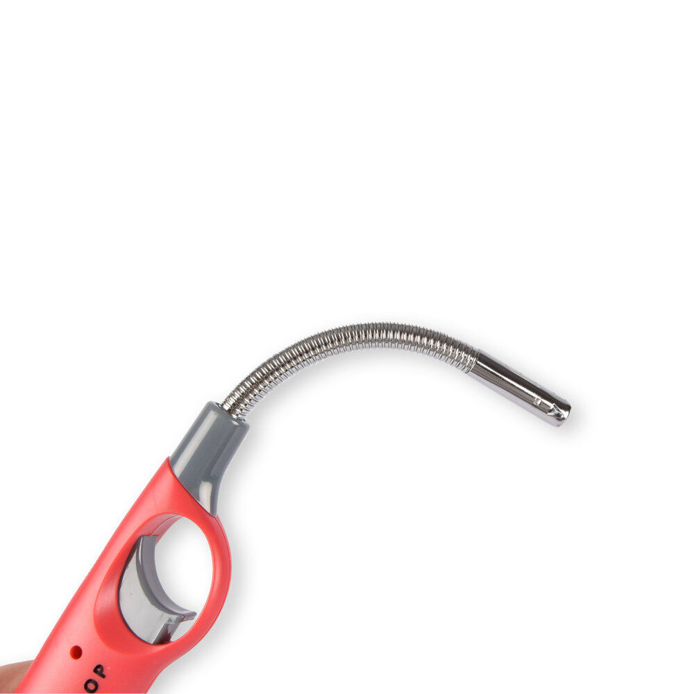 Discountershop Gasaansteker Set van 3, Grijs Rood en Oranje 26 cm met Buigbare Rode Aansteker voor BBQ, Camping en Kaarsen Discountershop Gasaansteker Set van 3, Grijs Rood en Oranje 26 cm met Buigbare Rode Aansteker voor BBQ, Camping en Kaarsen