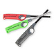 Discountershop Gasaansteker Set van 3, Navulbaar Rood, Groen en Grijs 26 cm voor BBQ, Camping, Kaarsen en Outdoor Gebruik