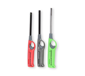 Discountershop Betrouwbare Aanstekers (3): Altijd Bij de Hand - Rood, Greon, Grijs - 26cm x 2.5cm x 3.5cm Discountershop Betrouwbare Aanstekers (3): Altijd Bij de Hand - Rood, Greon, Grijs - 26cm x 2.5cm x 3.5cm