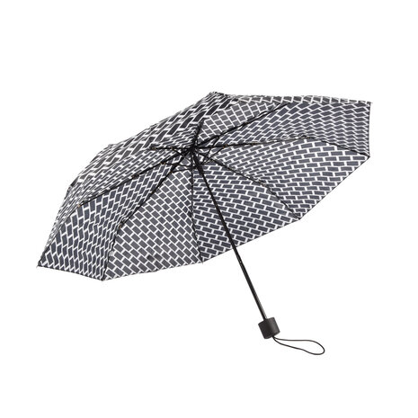 Discountershop Sturdy Folding Umbrella - Windproof and Sunproof - Black & Silver - Size: approx. 90cm x 53cm Discountershop Sturdy Folding Umbrella - Windproof and Sunproof - Black & Silver - Size: approx. 90cm x 53cm