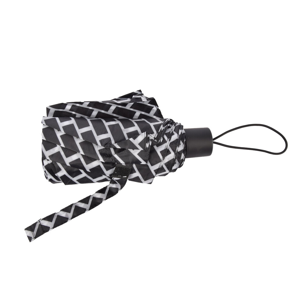 Discountershop Sturdy Folding Umbrella - Windproof and Sunproof - Black & Silver - Size: approx. 90cm x 53cm Discountershop Sturdy Folding Umbrella - Windproof and Sunproof - Black & Silver - Size: approx. 90cm x 53cm