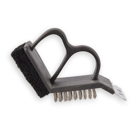 Discountershop BBQ Borstel - Zwart & Zilver - Grillreiniging - Schoonmaakborstel - 17cm x 7cm x 9cm - Compact & Lichtgewicht Discountershop BBQ Borstel - Zwart & Zilver - Grillreiniging - Schoonmaakborstel - 17cm x 7cm x 9cm - Compact & Lichtgewicht