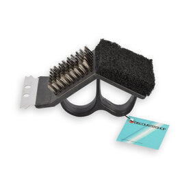 Discountershop BBQ Borstel - Zwart & Zilver - Grillreiniging - Schoonmaakborstel - 17cm x 7cm x 9cm - Compact & Lichtgewicht Discountershop BBQ Borstel - Zwart & Zilver - Grillreiniging - Schoonmaakborstel - 17cm x 7cm x 9cm - Compact & Lichtgewicht