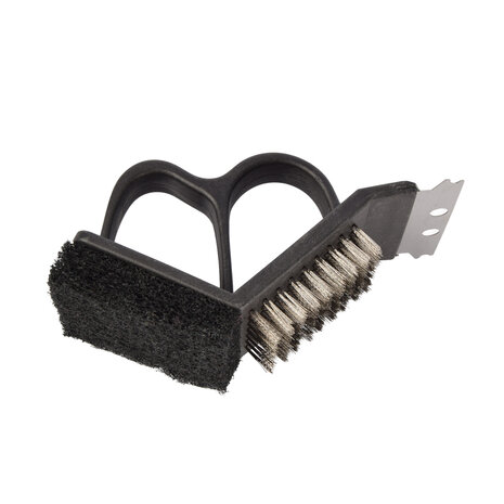 Discountershop BBQ Brush - Black & Silver - Grill Cleaning - Cleaning Brush - 17cm x 7cm x 9cm - Compact & Lightweight Discountershop BBQ Brush - Black & Silver - Grill Cleaning - Cleaning Brush - 17cm x 7cm x 9cm - Compact & Lightweight