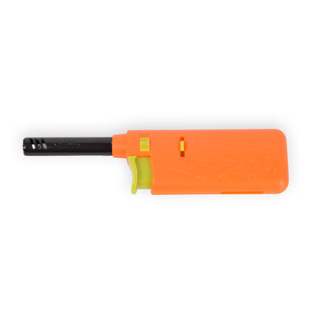 Discountershop Mini Lighter Set in Green and Orange 14 x 3 cm for BBQ, Camping, Picnic and Outdoor Cooking