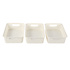 3 White Storage Baskets (20cm x 15cm x 6cm): Ideal for Cupboards, Shelves and Desks 3 White Storage Baskets (20cm x 15cm x 6cm): Ideal for Cupboards, Shelves and Desks