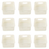 Discountershop Organiseer je Woning met 9 Witte Opbergmanden (1.65L) | Speelgoed & Knutselspullen - 20cm x 15cm x 6cm Discountershop Organiseer je Woning met 9 Witte Opbergmanden (1.65L) | Speelgoed & Knutselspullen - 20cm x 15cm x 6cm
