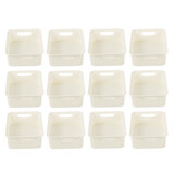 Discountershop 12x Praktische Witte Opbergboxjes (600g): Stapelbaar, Licht en Eenvoudig Draagbaar! Afmetingen - 20cm x 15cm x 6cm - 1.65L per stuk Discountershop 12x Praktische Witte Opbergboxjes (600g): Stapelbaar, Licht en Eenvoudig Draagbaar! Afmetingen - 20cm x 15cm x 6cm - 1.65L per stuk