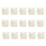 Discountershop 15 White Storage Baskets (750g): Compact, Light & Portable - 20cm x 15cm x 6cm - 1.65L per Basket Discountershop 15 White Storage Baskets (750g): Compact, Light & Portable - 20cm x 15cm x 6cm - 1.65L per Basket