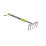 Discountershop Handige Groen & Silver Tuinhark - Lichtgewicht Tuingereedschap, Hoogte ca. 63-90cm, Breedte 12.5cm, Metaal & Plastic, Inhoud: 1 Discountershop Handige Groen & Silver Tuinhark - Lichtgewicht Tuingereedschap, Hoogte ca. 63-90cm, Breedte 12.5cm, Metaal & Plastic, Inhoud: 1