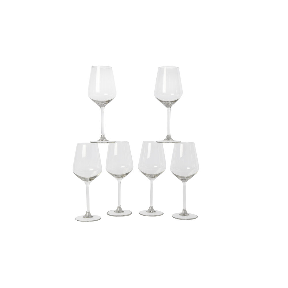 Discountershop 6x Luxury Crystal Wine Glasses - Transparent - Dimensions: 22cm x 7.5cm x 7.5cm Discountershop 6x Luxury Crystal Wine Glasses - Transparent - Dimensions: 22cm x 7.5cm x 7.5cm