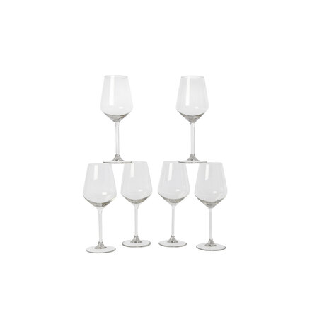 Discountershop 6x Luxury Crystal Wine Glasses - Transparent - Dimensions: 22cm x 7.5cm x 7.5cm Discountershop 6x Luxury Crystal Wine Glasses - Transparent - Dimensions: 22cm x 7.5cm x 7.5cm