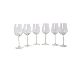 Discountershop 6x Luxury Crystal Wine Glasses - Transparent - Dimensions: 22cm x 7.5cm x 7.5cm Discountershop 6x Luxury Crystal Wine Glasses - Transparent - Dimensions: 22cm x 7.5cm x 7.5cm