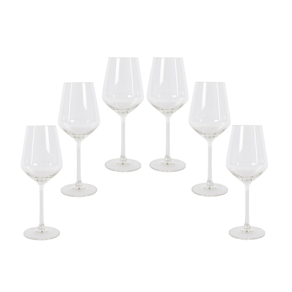 Discountershop 6x Luxury Crystal Wine Glasses - Transparent - Dimensions: 22cm x 7.5cm x 7.5cm Discountershop 6x Luxury Crystal Wine Glasses - Transparent - Dimensions: 22cm x 7.5cm x 7.5cm