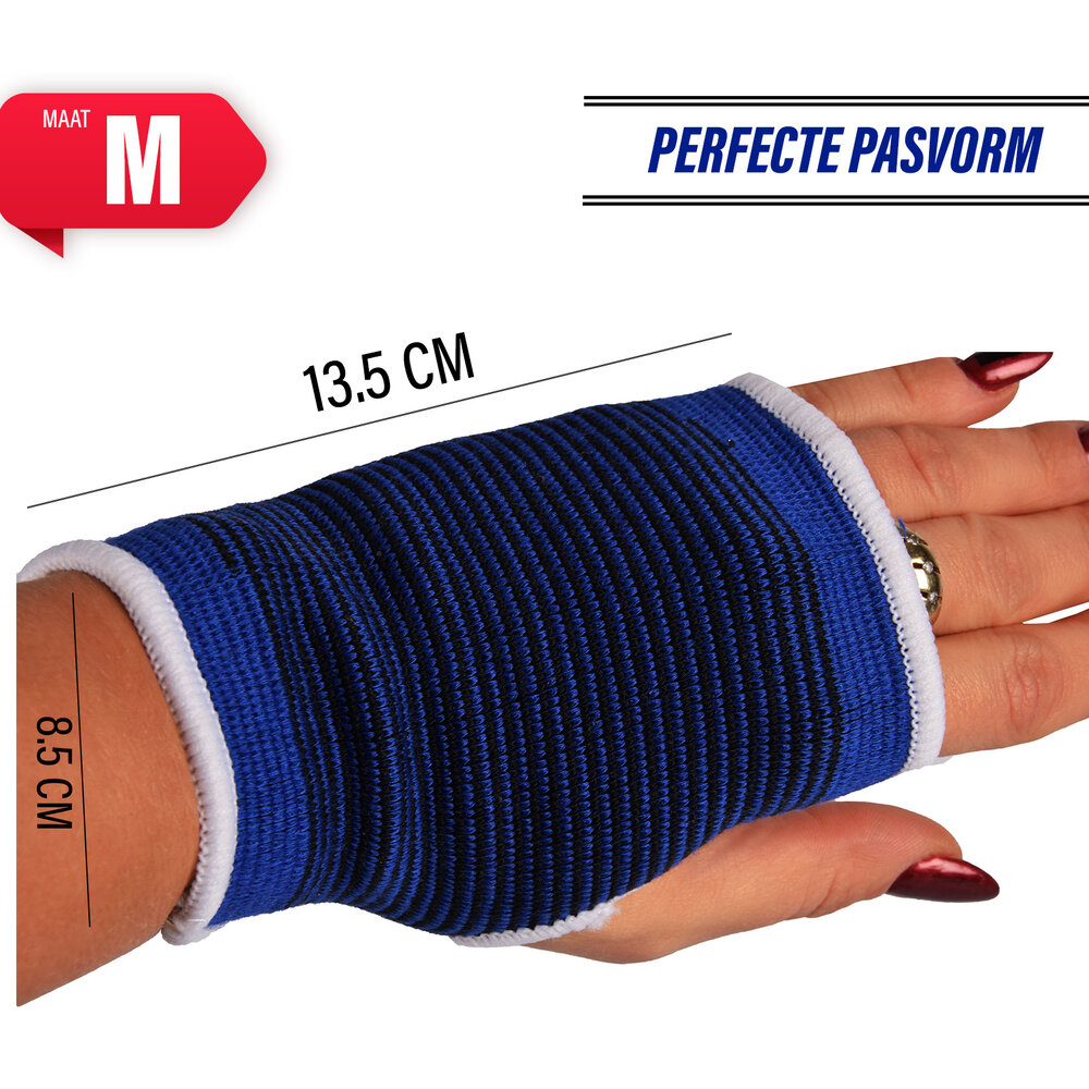Discountershop Advanced Wrist Bandage and Wrist Brace for Excellent Wrist Support - Blue Sports Brace | Size M | 8.5cm x 13.5cm x 13.5cm