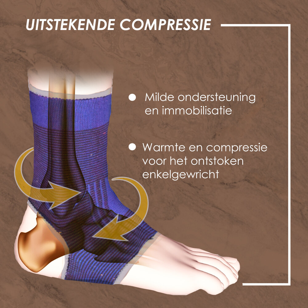 Discountershop Comfortable Ankle Brace for Running - Elastic | Blue | Size M | 9cm x 23.5cm Discountershop Comfortable Ankle Brace for Running - Elastic | Blue | Size M | 9cm x 23.5cm