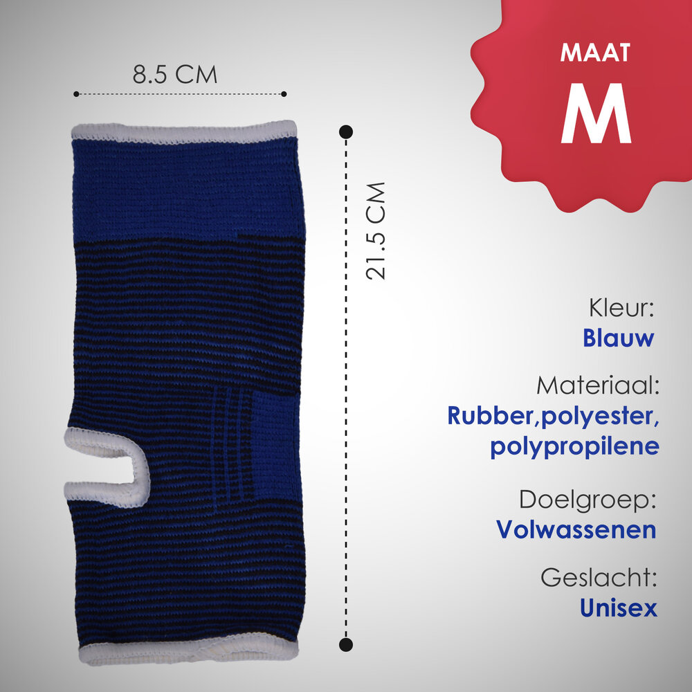 Discountershop Comfortable Ankle Brace for Running - Elastic | Blue | Size M | 9cm x 23.5cm Discountershop Comfortable Ankle Brace for Running - Elastic | Blue | Size M | 9cm x 23.5cm