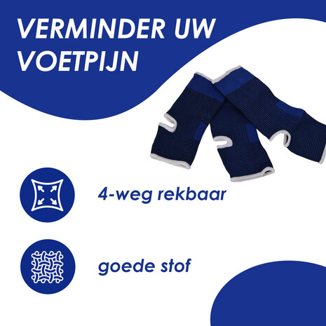 Discountershop Comfortable Ankle Brace for Running - Elastic | Blue | Size M | 9cm x 23.5cm Discountershop Comfortable Ankle Brace for Running - Elastic | Blue | Size M | 9cm x 23.5cm