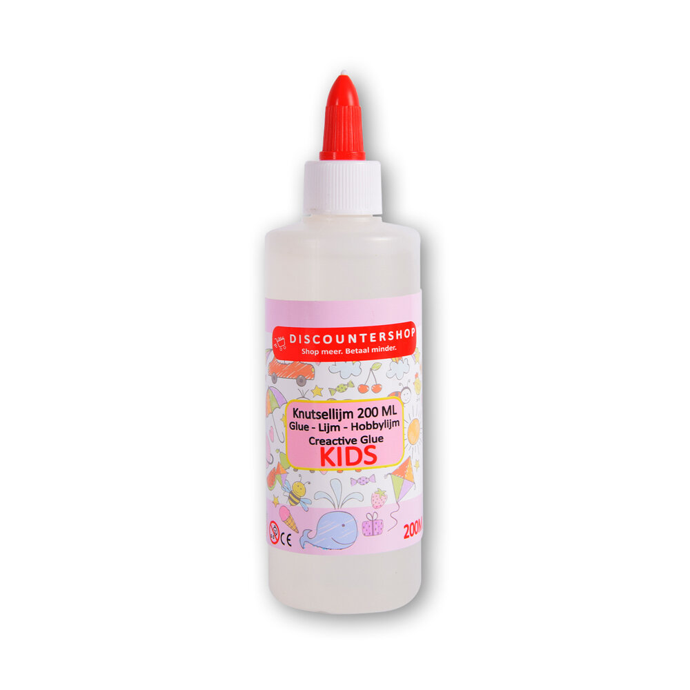 Discountershop Craft Glue 200ml School Glue, Slime Glue & Craft Glue | Washable ideal for making slime Clear craft glue - All purpose glue - Glue - Kinderglue - Crafts Discountershop Craft Glue 200ml School Glue, Slime Glue & Craft Glue | Washable ideal for making slime Clear craft glue - All purpose glue - Glue - Kinderglue - Crafts