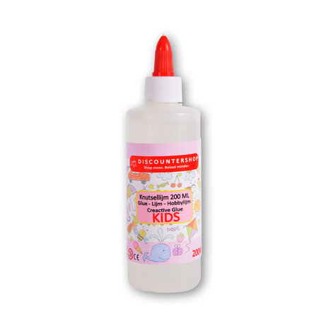 Discountershop Craft Glue 200ml School Glue, Slime Glue & Craft Glue | Washable ideal for making slime Clear craft glue - All purpose glue - Glue - Kinderglue - Crafts Discountershop Craft Glue 200ml School Glue, Slime Glue & Craft Glue | Washable ideal for making slime Clear craft glue - All purpose glue - Glue - Kinderglue - Crafts