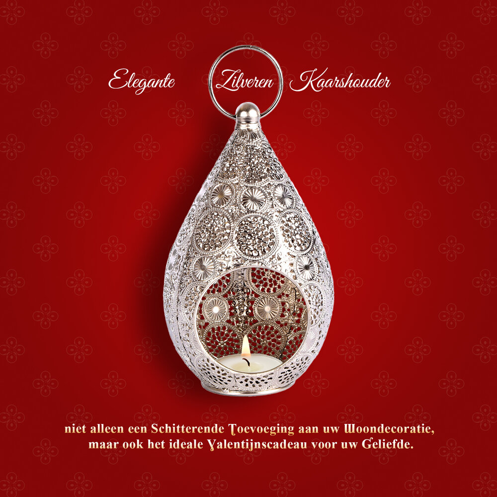 Discountershop Waxinelichthouders | Kaarsenhouders | Metalen | Kandelaar | zilverige | Theelichthouder | Lantaarn | 22cm*17.5cm Discountershop Waxinelichthouders | Kaarsenhouders | Metalen | Kandelaar | zilverige | Theelichthouder | Lantaarn | 22cm*17.5cm