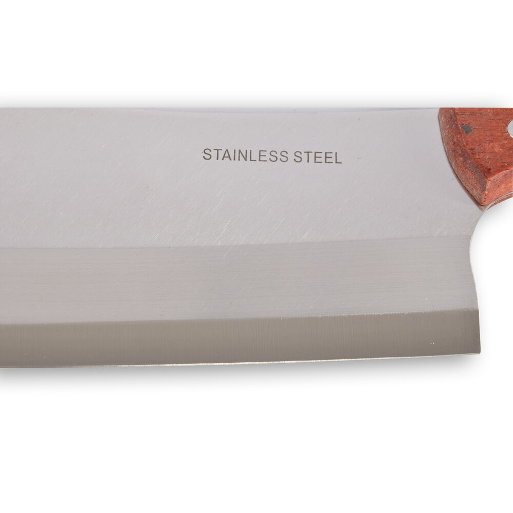 Discountershop Robuust RVS en Houten Keukenbijl Hakmes - 1 Stuks - Vleesmes - 400g - 8cm Breedte – Koksmes - 31cm Hoogte Discountershop Robuust RVS en Houten Keukenbijl Hakmes - 1 Stuks - Vleesmes - 400g - 8cm Breedte – Koksmes - 31cm Hoogte