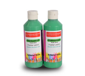 Discountershop Premium Groen Plakkaatverf Set | 2x | Elk 250 ml | Veelzijdig Gebruik op Hout Papier Karton Steen Gips Metaal Plastic | Voor Creatieve Meesterwerk | Diepe  Ondoorzichtige Kleur | Direct Klaar voor Gebruik Discountershop Premium Groen Plakkaatverf Set | 2x | Elk 250 ml | Veelzijdig Gebruik op Hout Papier Karton Steen Gips Metaal Plastic | Voor Creatieve Meesterwerk | Diepe  Ondoorzichtige Kleur | Direct Klaar voor Gebruik