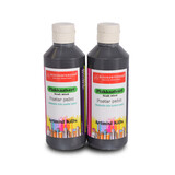 Discountershop Premium Black Poster Paint Set 2x | Width 5cm | Height 16cm | Each Bottle 250 ml  | For Artists and Beginners | Water-Based and Washable | Suitable for Various Surfaces Discountershop Premium Black Poster Paint Set 2x | Width 5cm | Height 16cm | Each Bottle 250 ml  | For Artists and Beginners | Water-Based and Washable | Suitable for Various Surfaces
