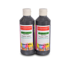 Discountershop Premium Black Poster Paint Set 2x | Width 5cm | Height 16cm | Each Bottle 250 ml  | For Artists and Beginners | Water-Based and Washable | Suitable for Various Surfaces Discountershop Premium Black Poster Paint Set 2x | Width 5cm | Height 16cm | Each Bottle 250 ml  | For Artists and Beginners | Water-Based and Washable | Suitable for Various Surfaces