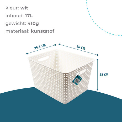 Discountershop Efficient and Space-Saving Storage Solutions | Stackable Bins | 36cm x 29.5cm x22cm | Storage Baskets | 17Liter | Plastic Organizer Boxes for Home Organization Discountershop Efficient and Space-Saving Storage Solutions | Stackable Bins | 36cm x 29.5cm x22cm | Storage Baskets | 17Liter | Plastic Organizer Boxes for Home Organization