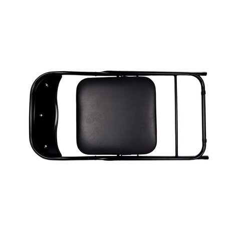 Discountershop Opvouwbare Klapstoel 37.5cm x 39cm x 78.5cm | Ideaal voor Eetkamer Keuken, Tuin en Camping | Zwart Ontwerp voor Dagelijks Gebruik en Gemakkelijke Opberging