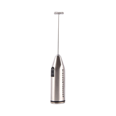 Discountershop RVS Milk Frother for Coffee, Latte, and Cappuccino | Battery Operated Milk Frother | 2xAA 1.5V Battery | Milk Frother For Baristas | 21cm x 4cm x 2.5 cm | Milk Frother for Latte Discountershop RVS Milk Frother for Coffee, Latte, and Cappuccino | Battery Operated Milk Frother | 2xAA 1.5V Battery | Milk Frother For Baristas | 21cm x 4cm x 2.5 cm | Milk Frother for Latte