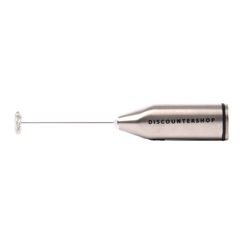 Discountershop RVS Milk Frother for Coffee, Latte, and Cappuccino | Battery Operated Milk Frother | 2xAA 1.5V Battery | Milk Frother For Baristas | 21cm x 4cm x 2.5 cm | Milk Frother for Latte Discountershop RVS Milk Frother for Coffee, Latte, and Cappuccino | Battery Operated Milk Frother | 2xAA 1.5V Battery | Milk Frother For Baristas | 21cm x 4cm x 2.5 cm | Milk Frother for Latte
